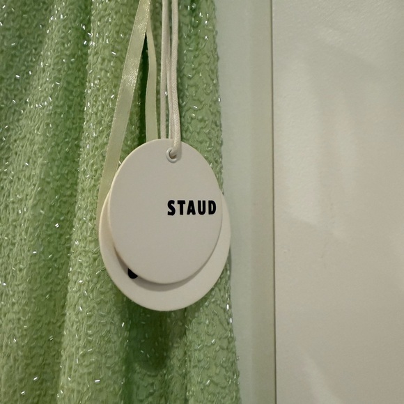 STAUD Light Green Beaded Knit Top - Picture 5 of 6